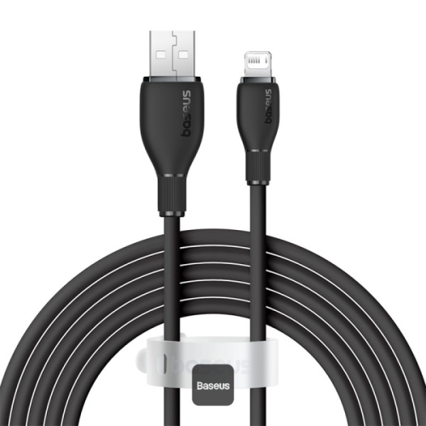 BASEUS PUDDING SERIES USB TO LIGHTNING 2.4A 2M CABLE BLACK