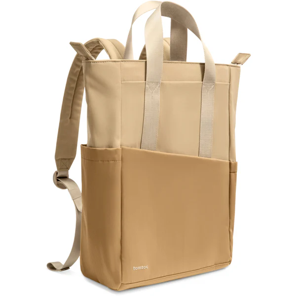 TOMTOC SLASH T63 LAPTOP BACKPACK SAND BROWN T63M1K1 thumbnail 2