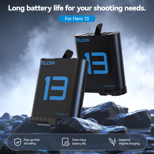 TELESIN GOPRO HERO 13 BATTERY S0-BTR-06-TGP thumbnail 5
