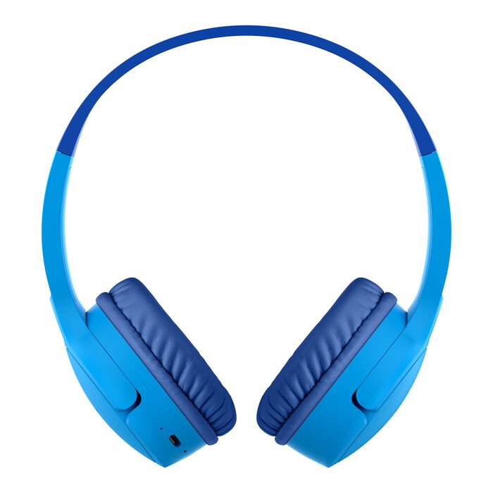 BELKIN SOUNDFORM MINI WIRELESS ON EAR HEADPHONES FOR KIDS WITH USB C BLUE AUD002BTBLV3 thumbnail 3