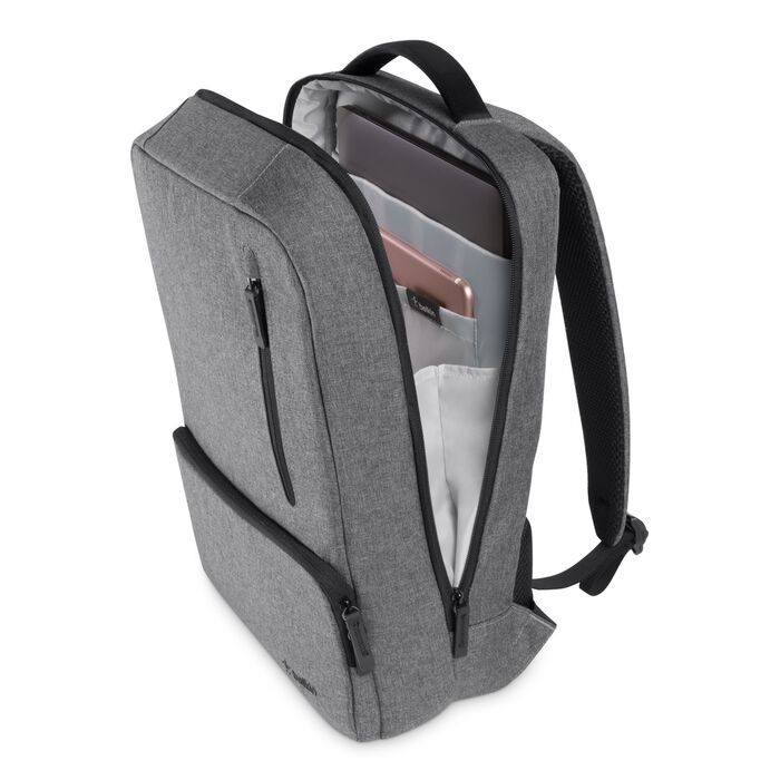 BELKIN 15.6 INCH CLASSIC PRO BACKPACK GREY F8N900BTBLK thumbnail 4