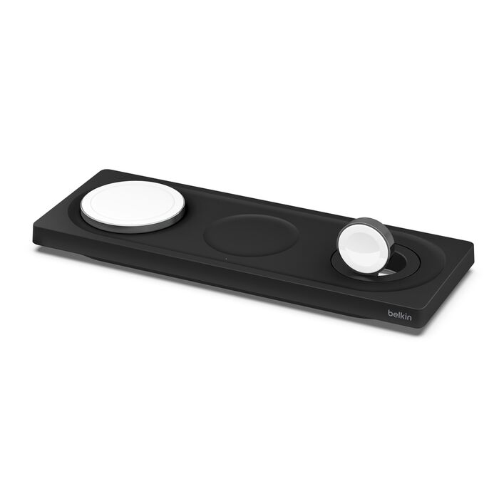 BELKIN BOOST CHARGE PRO 3 IN 1 WIRELESS CHARGING PAD WITH MAGSAFE BLACK WIZ016MYBK thumbnail 2