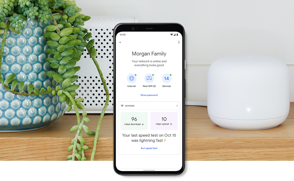 GOOGLE NEST WIFI ROUTER AND POINT 2 PACK GA01425 thumbnail 2