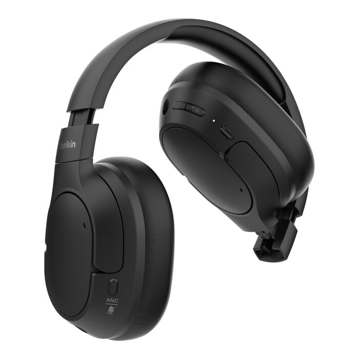 BELKIN SOUNDFORM ISOLATE NOISE CANCELLING OVER EAR HEADPHONE BLACK AUD008HQBK thumbnail 6