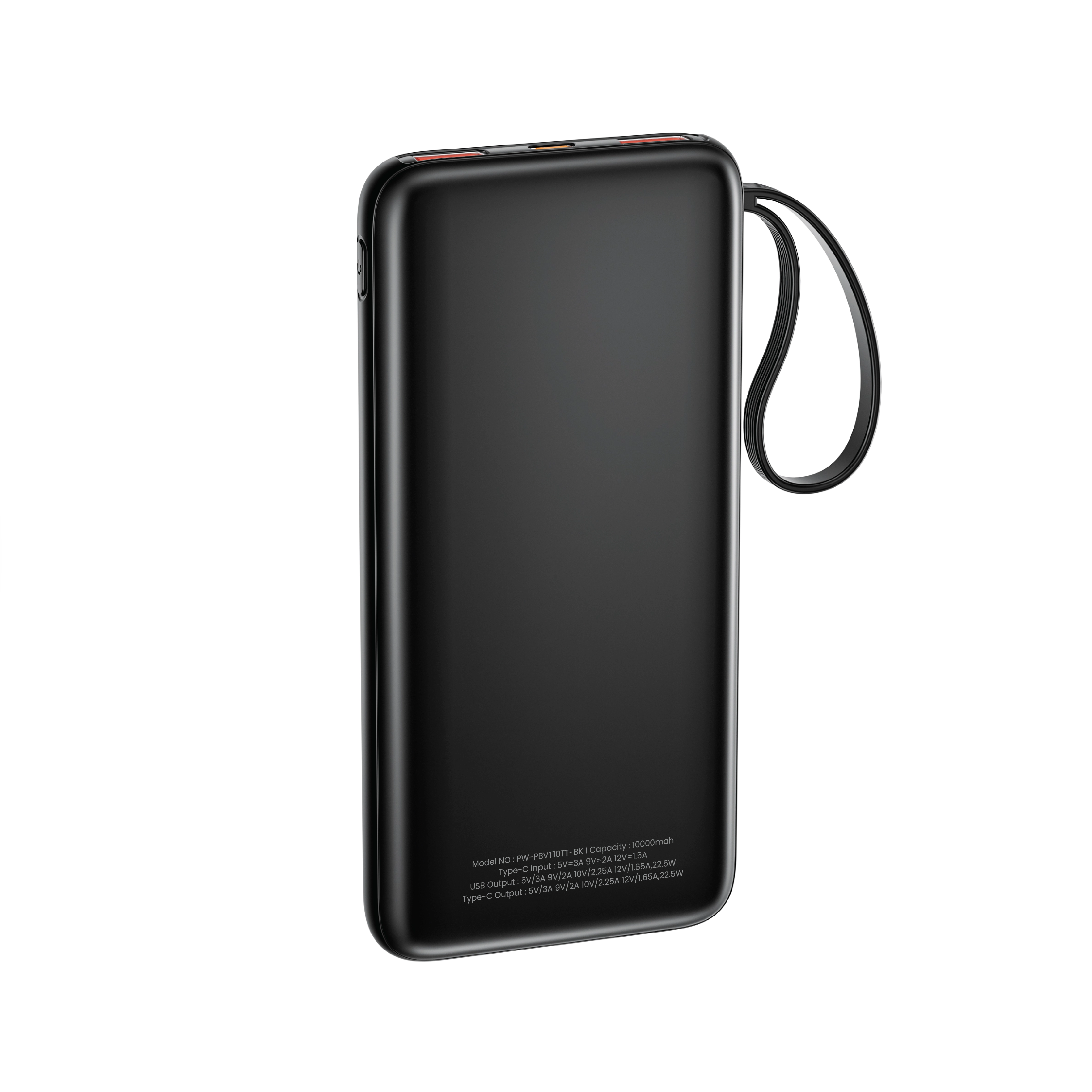 PAWA LITE VOLTIUM 10000MAH CAPACITY POWER BANK 22.5W BLACK PW-PBVT10TT-BK thumbnail 3
