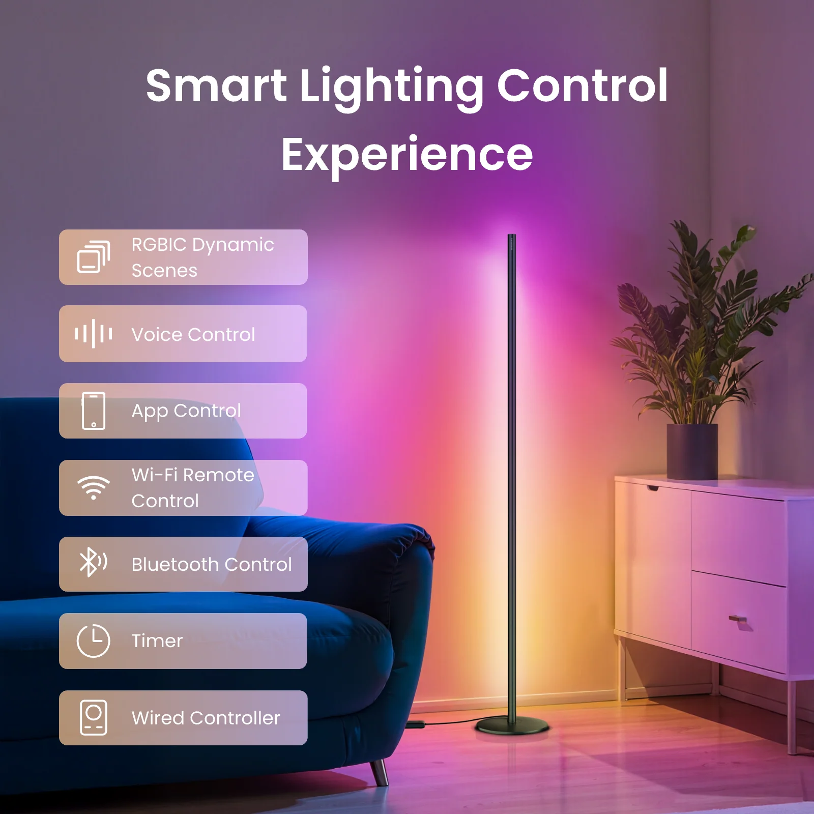 SWITCHBOT RGBICWW FLOOR LAMP W1702101 thumbnail 8