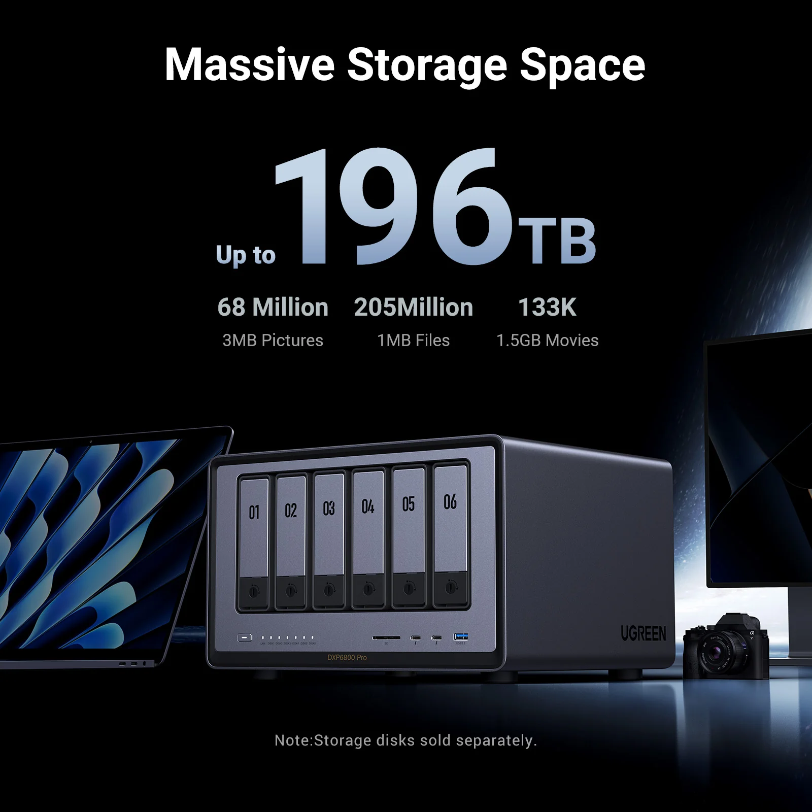 UGREEN NASYNC DXP6800 PRO NETWORK ATTACHED STORAGE 25897 thumbnail 2