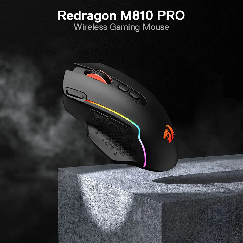 REDRAGON TAIPAN PRO WIRED/WIRELESS GAMING MOUSE M810RGB-PRO thumbnail 2