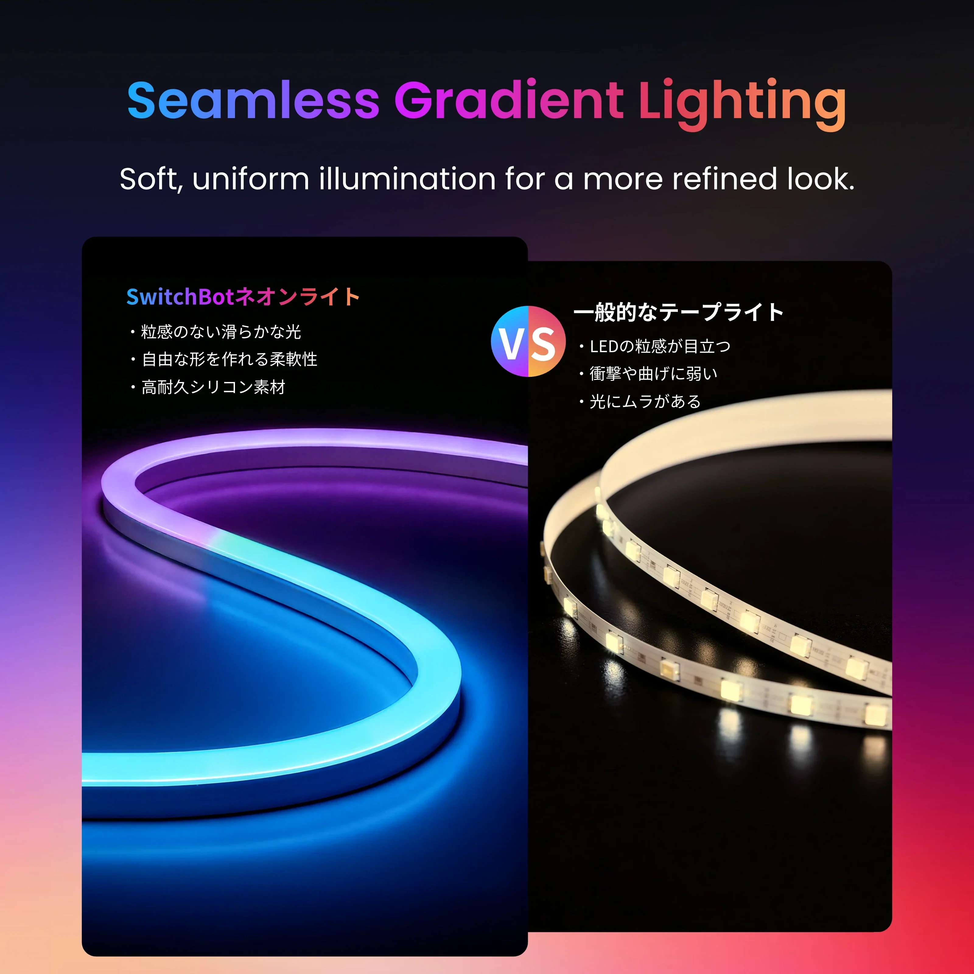 SWITCHBOT RGBIC NEON ROPE LIGHT 5M W1702107 thumbnail 4