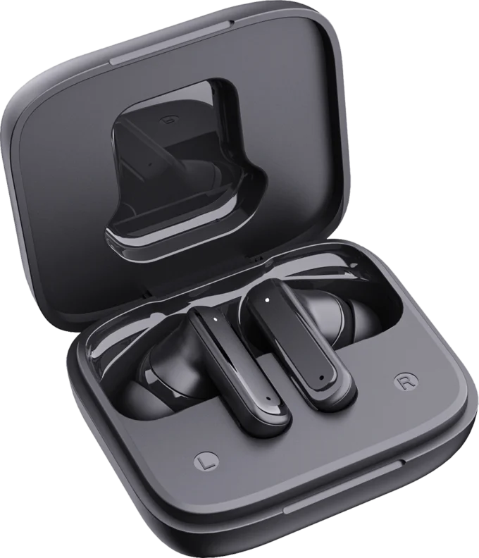 POWERO PLUS LARA ANC TRUE WIRELESS EARBUDS WITH TOUCH DISPLAY BLACK PR-LRBT9224-BK thumbnail 6