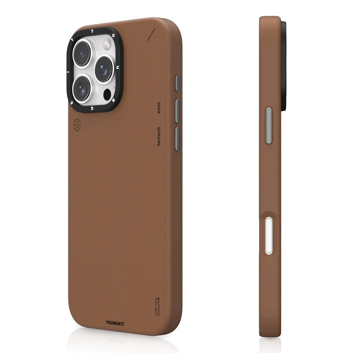 YOUNGKIT IPHONE 16 PRO LEATHER CASE BROWN KJPZHJ003 thumbnail 5