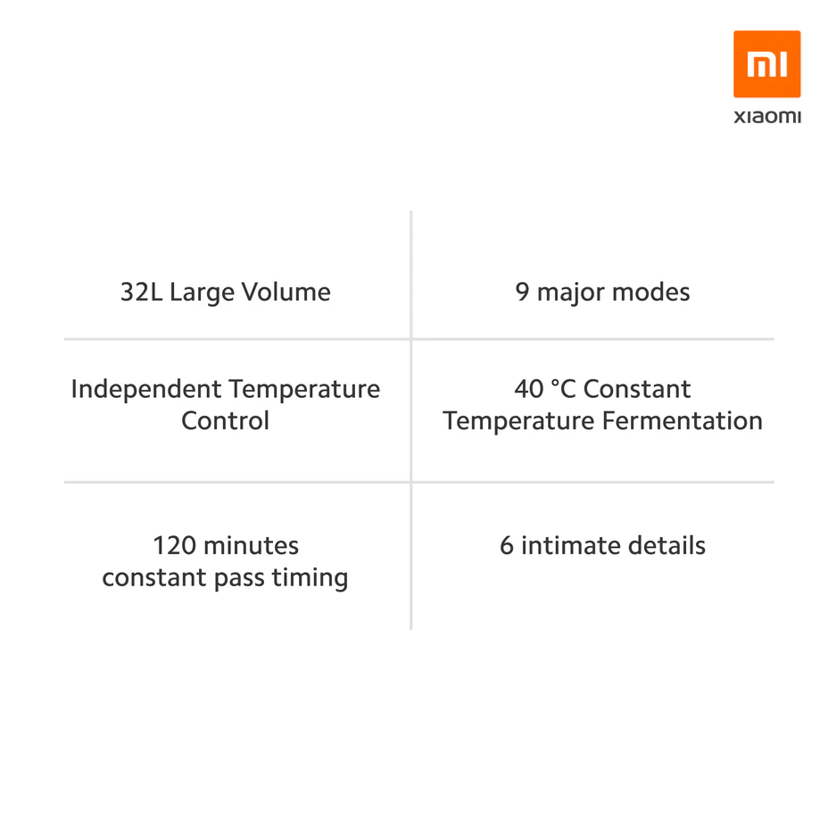 XIAOMI ELECTRIC OVEN 32L MDKXDE1ACM thumbnail 4