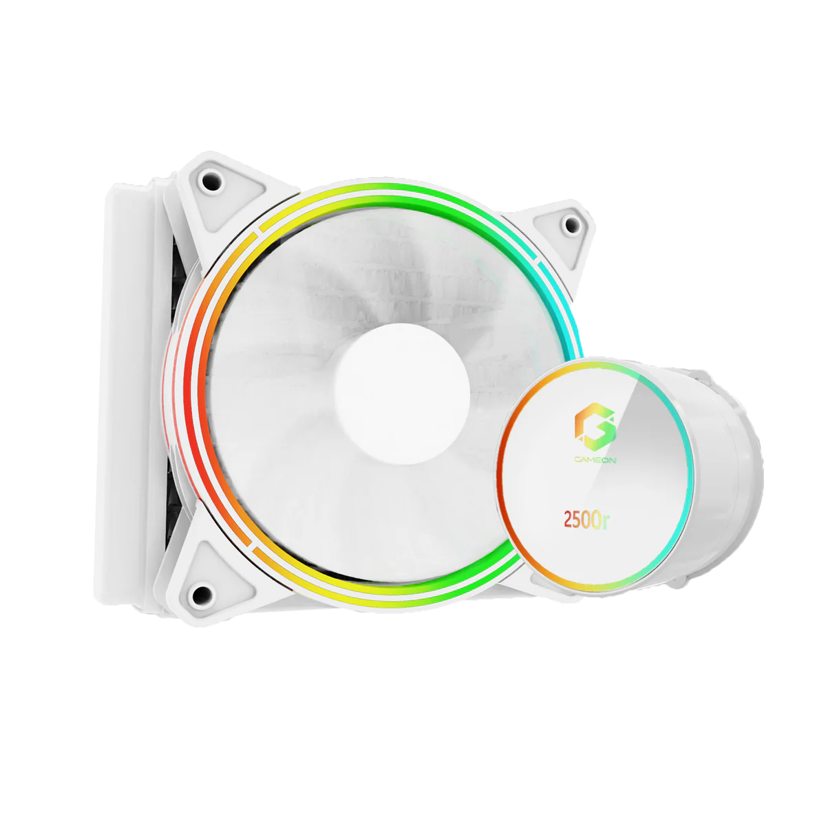 GameOn Tupolev 120mm Liquid CPU Cooler (White, GO120TUPOLEV-WHT) - Efficient Cooling for High-Performance Builds