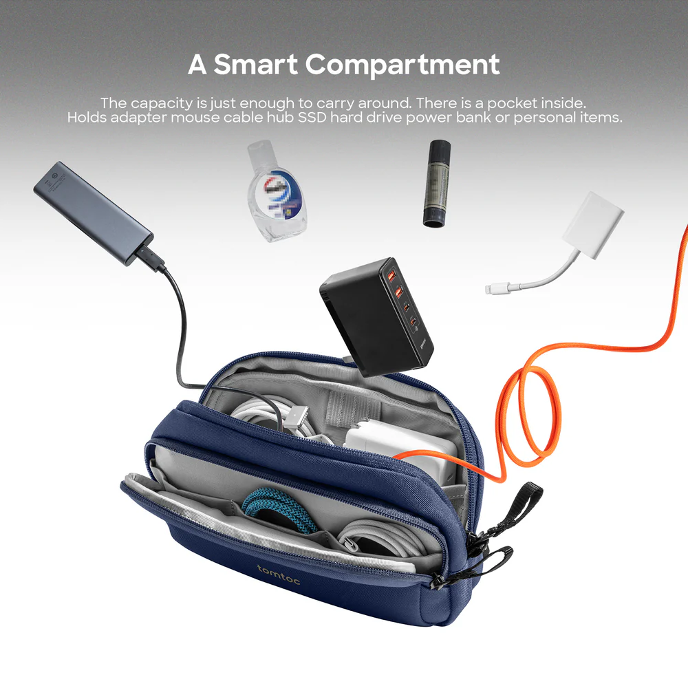 Tomtoc Light 1.8L T12 Electronic Accessory Pouch | Organize Your Gadgets with Ease thumbnail 6