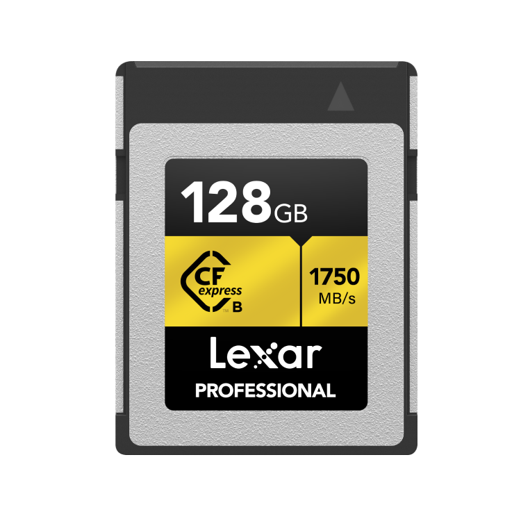 LEXAR 128GBGB PROFESSIONAL CFEXPRESSâ„¢ TYPE B CARD GOLD SERIES UP TO 1500MB/S LCXEXPR128GB-RNENG
