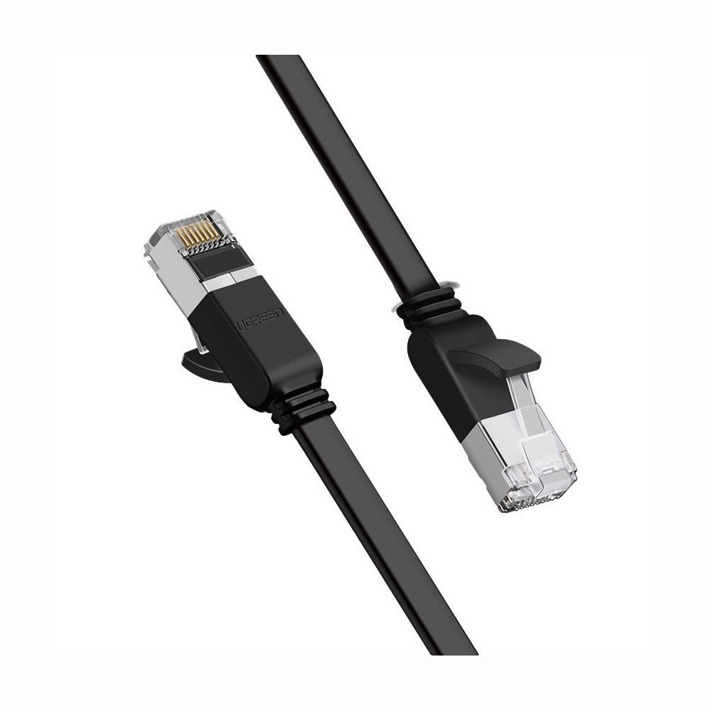 UGREEN CAT 6 PURE COPPER ETHERNET FLAT CABLE 3M BLACK 50186