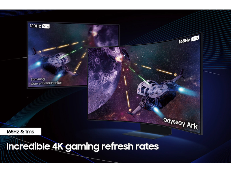 SAMSUNG 55 INCH ODYSSEY ARK 2ND GEN 165HZ CURVED UHD GAMING MONITOR SAMSUNG-LS55CG97WNWXXL thumbnail 8