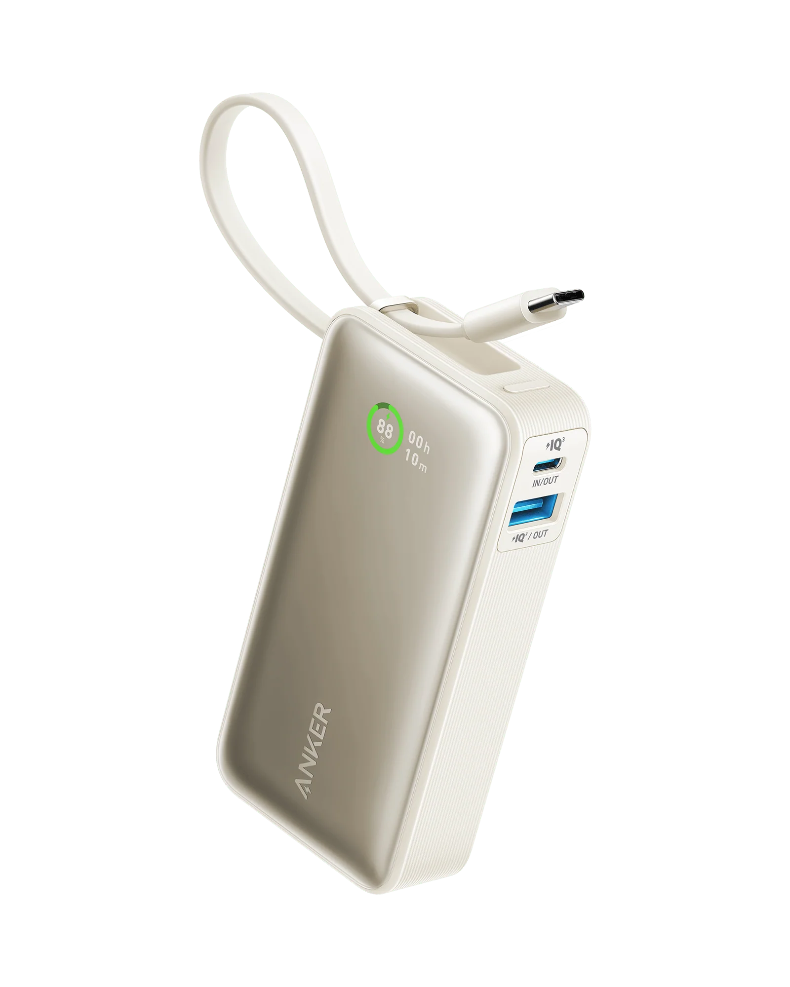 ANKER POWERCORE 30W 10000MAH NANO POWERBANK WHITE A1259H21