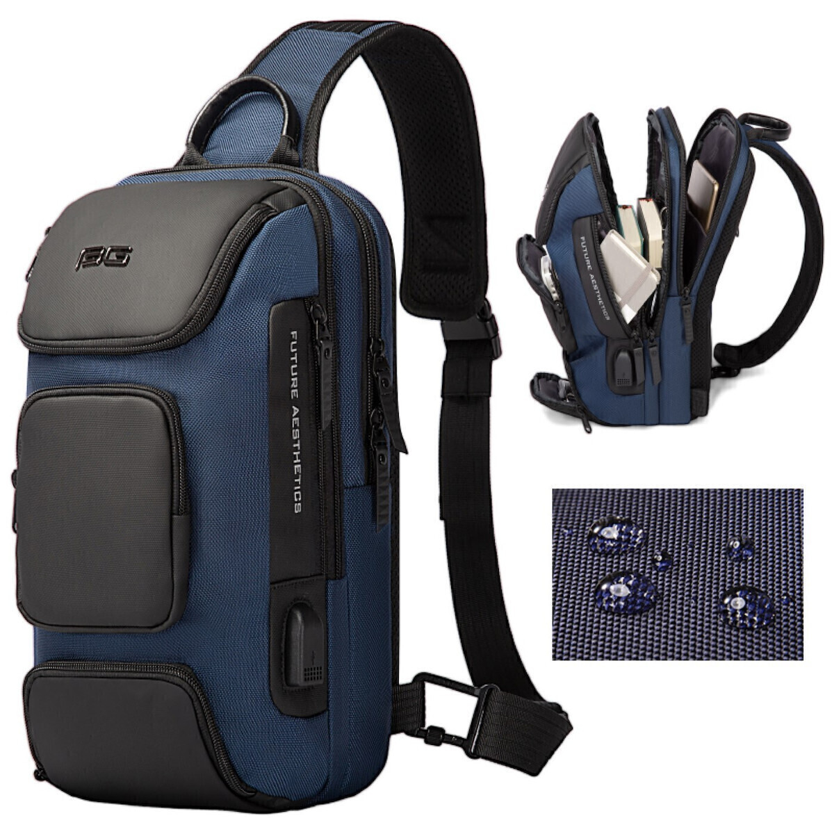BANGE BACKPACK BLUE BG-7086 thumbnail 3