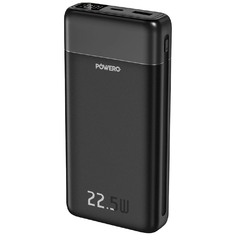 POWERO PLUS ENCORE MAX 20000MAH POWERBANK WITH DIGITAL DISPLAY BLACK PR-PBDPPD20-BK thumbnail 2