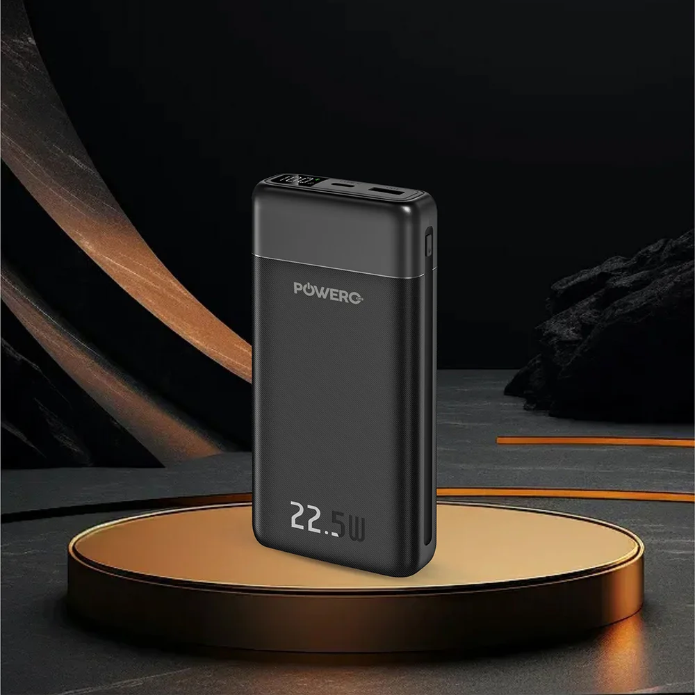POWERO PLUS ENCORE MAX 20000MAH POWERBANK WITH DIGITAL DISPLAY BLACK PR-PBDPPD20-BK thumbnail 3