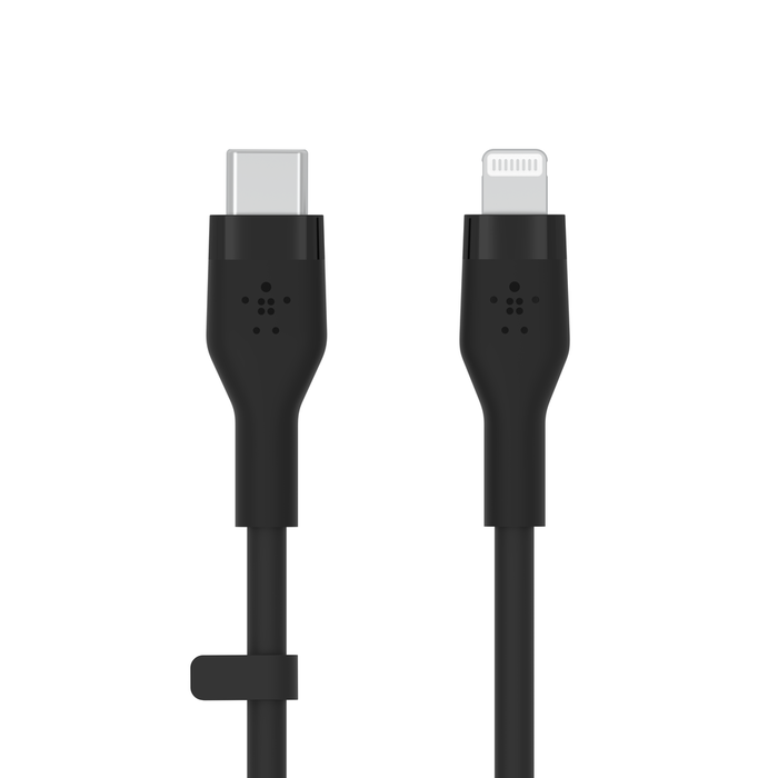 BELKIN BOOST CHARGE FLEX USB C CABLE WITH LIGHTNING CONNECTOR 1M BLACK CAA009BT1MBK