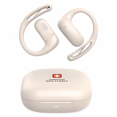 SWISS MILITARY DELTA 7 OPEN EAR WIRELESS HEADPHONES WHITE SM-DELTA7PRO-WHI