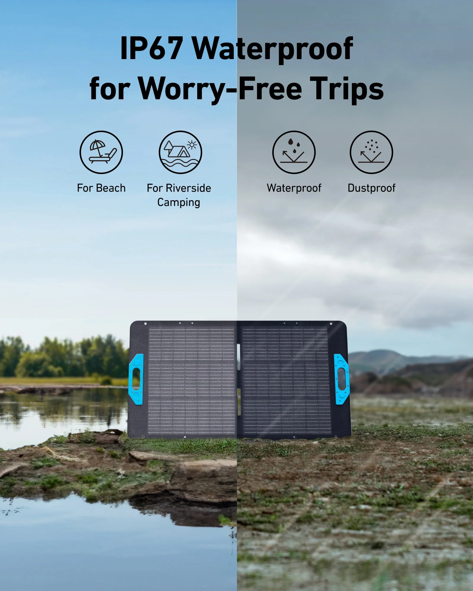ANKER SOLIX PS100 PORTABLE SOLAR PANEL A24340A1 thumbnail 5