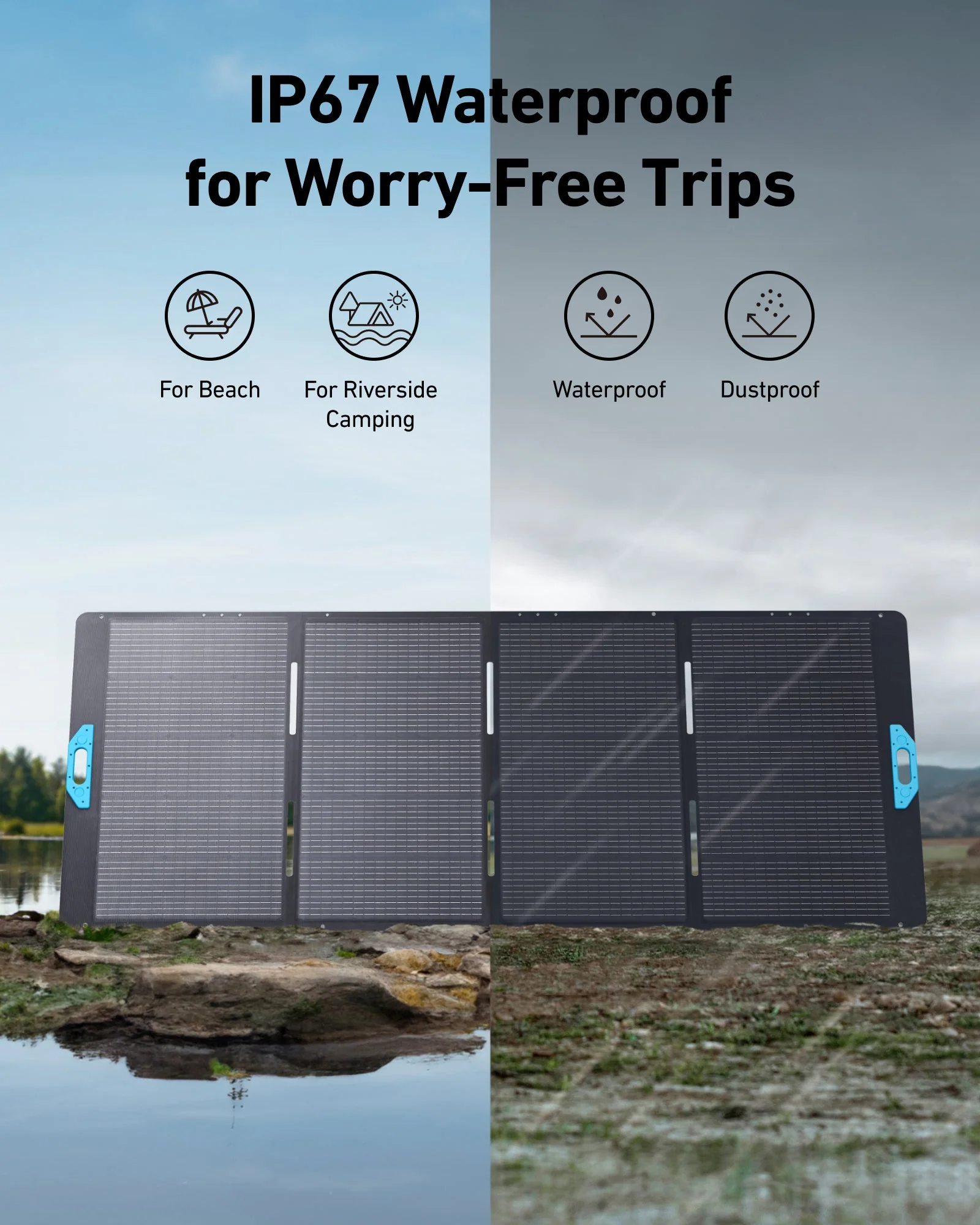 ANKER SOLIX 400W FOLDABLE SOLAR PANEL A24370A1 thumbnail 4