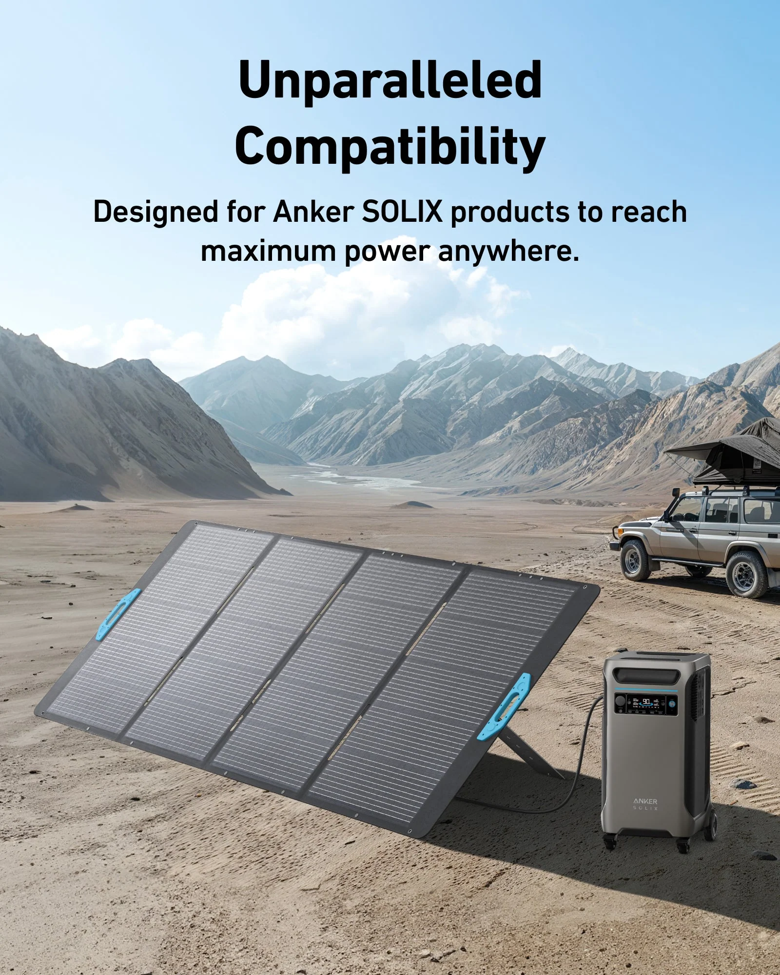 ANKER SOLIX 400W FOLDABLE SOLAR PANEL A24370A1 thumbnail 2