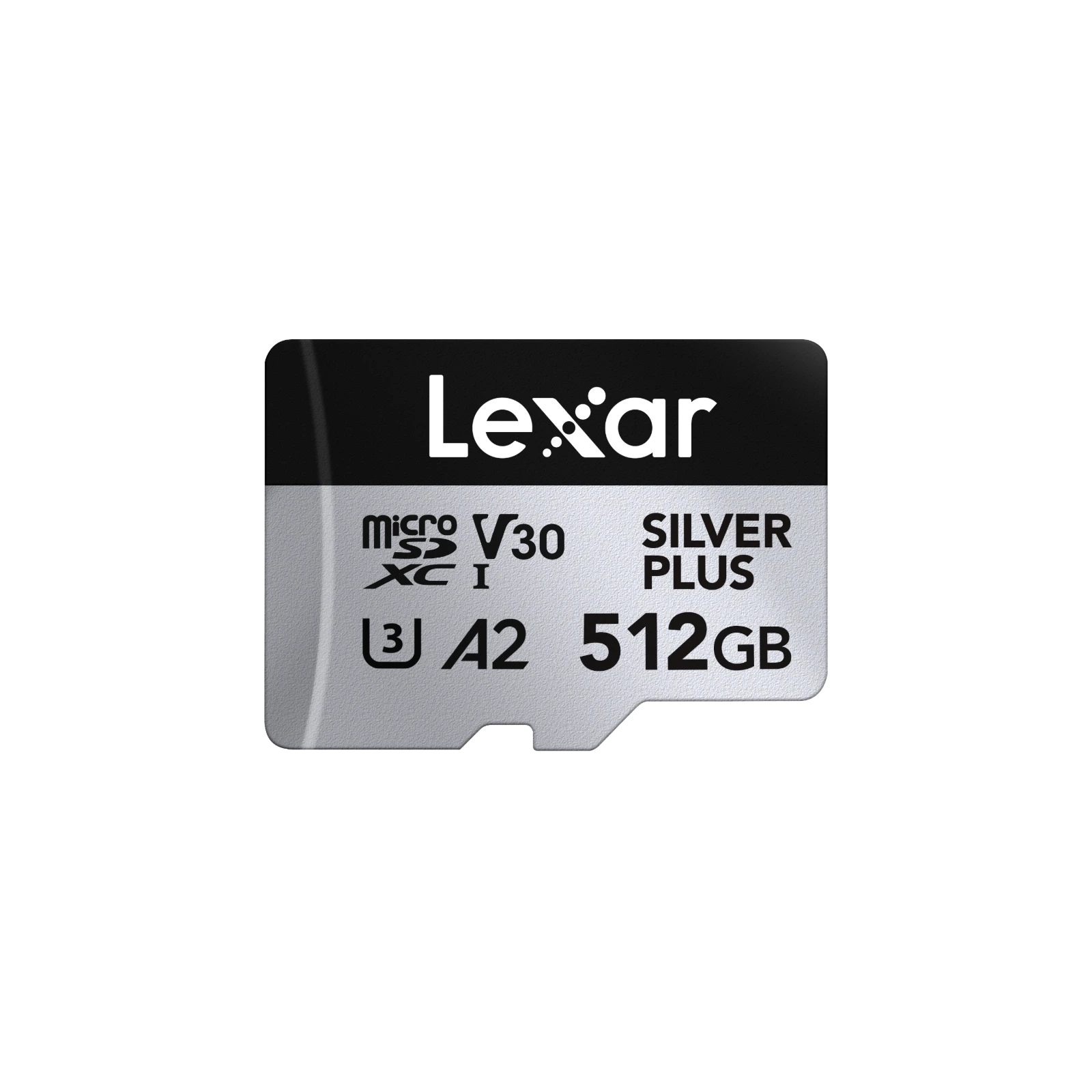 LEXAR PROFESSIONAL SILVER PLUS MICROSDXC UHS-I CARDS 205MB/S-512GB LMSSIPL512G-BNANG