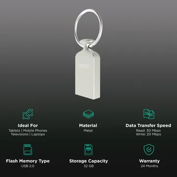 LEXAR JUMPDRIVE USB 2.0 32GB FLASH DRIVE M22 LJDM022032G-BNJNG thumbnail 2