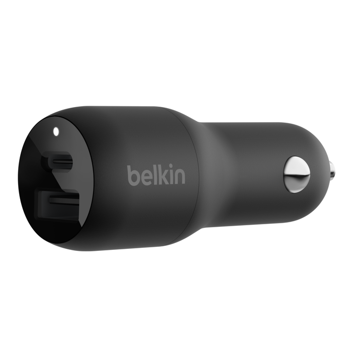 BELKIN CAR CHARGER 37W USB C TO USB A BLACK CCB004BTBK
