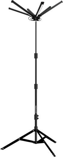 PORODO LIFESTYLE 7800 LUMENS CAMPING LIGHT TRIPOD STAND AND REMOTE CONTROL BLACK