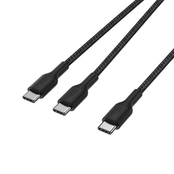 BELKIN BOOST CHARGE USB C TO USB C CABLE 140W 1.5M BLACK CAC004HQ1.5MBK thumbnail 3