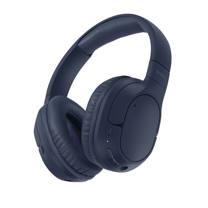BELKIN SOUNDFORM SURROUND WIRELESS OVER EAR HEADPHONES BLUE AUD009HQBL thumbnail 2