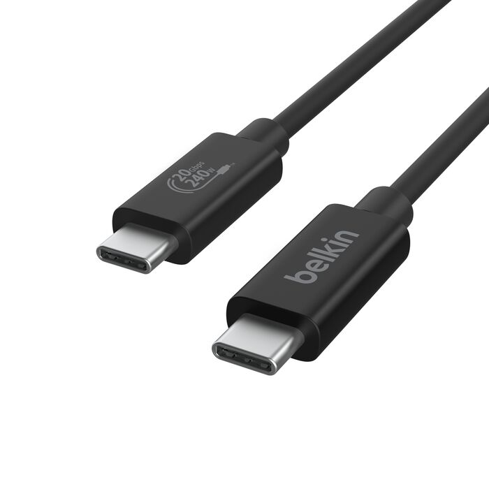 BELKIN CONNECT USB C TO USB C 240W USB 4 CABLE 2M BLACK INZ004BT2MBK thumbnail 5