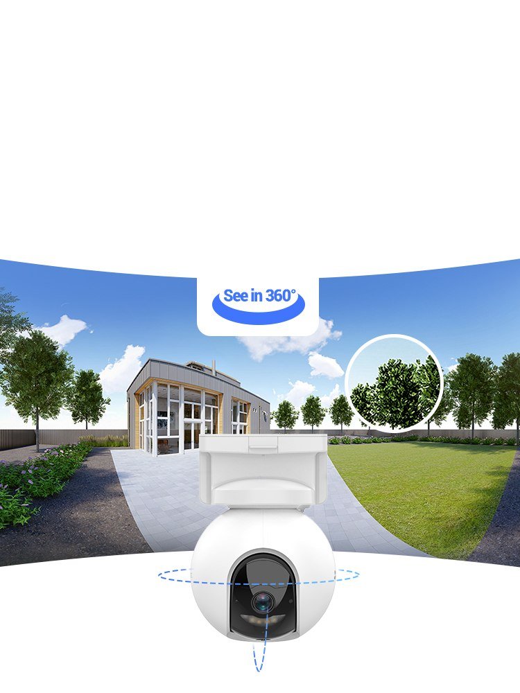 EZVIZ CB8 Smart Home Camera - 2K Resolution, 360° View, Battery-Powered, AI Detection thumbnail 4