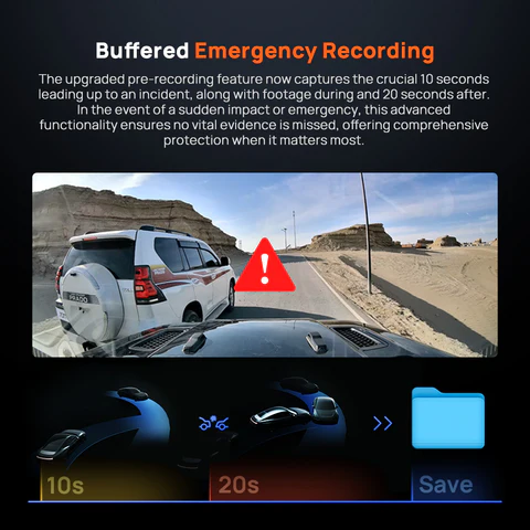 70MAI DASH CAM 4K OMNI FRONT AND REAR HDR SET CAMERA BLACK GRAY X800 thumbnail 4