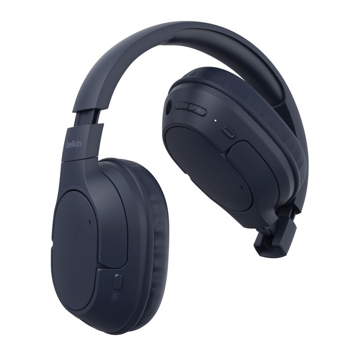 BELKIN SOUNDFORM SURROUND WIRELESS OVER EAR HEADPHONES BLUE AUD009HQBL thumbnail 4