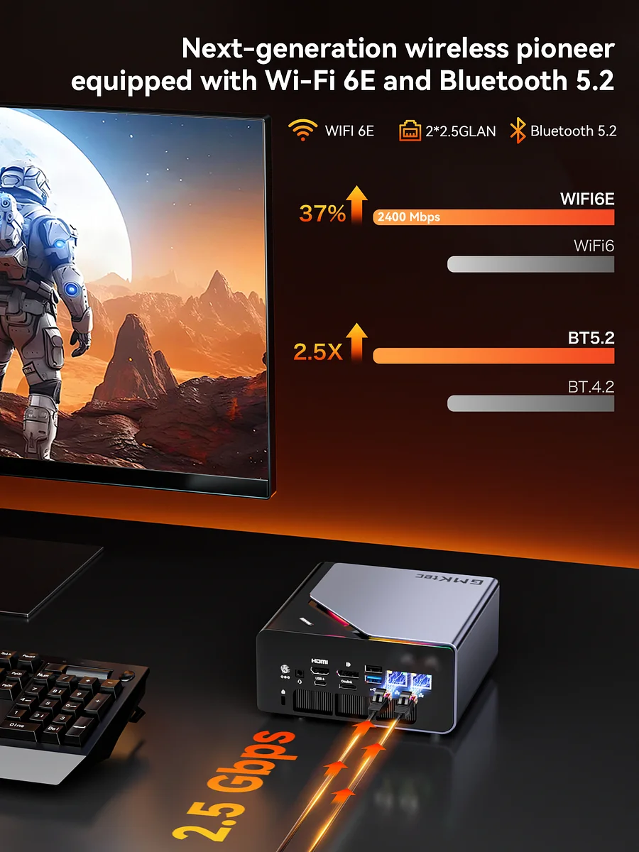 GMKTEC MINI PC AMD RYZEN 7 H 255 32GB RAM 1TB SSD WIN 11 PRO NUCBOX-K12 thumbnail 7