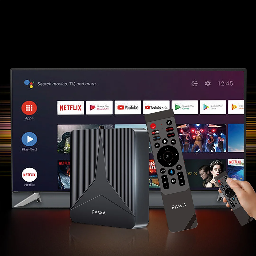 PAWA ANDROID TV BOX 4K ULTRA HD BLACK PW-ATVBX44-BK thumbnail 3