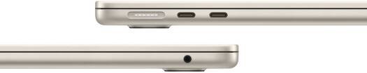Apple MacBook Air 13-inch with M3 Chip - 8-Core CPU, 10-Core GPU, 8GB RAM, 512GB SSD, Starlight (ARB MRXU3) thumbnail 2