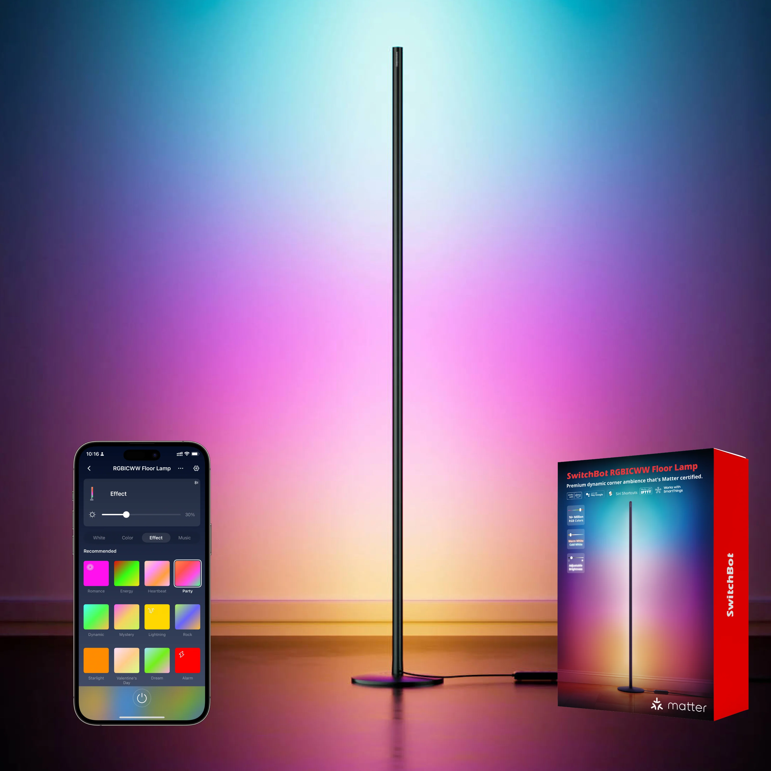 SWITCHBOT RGBICWW FLOOR LAMP W1702101 thumbnail 3