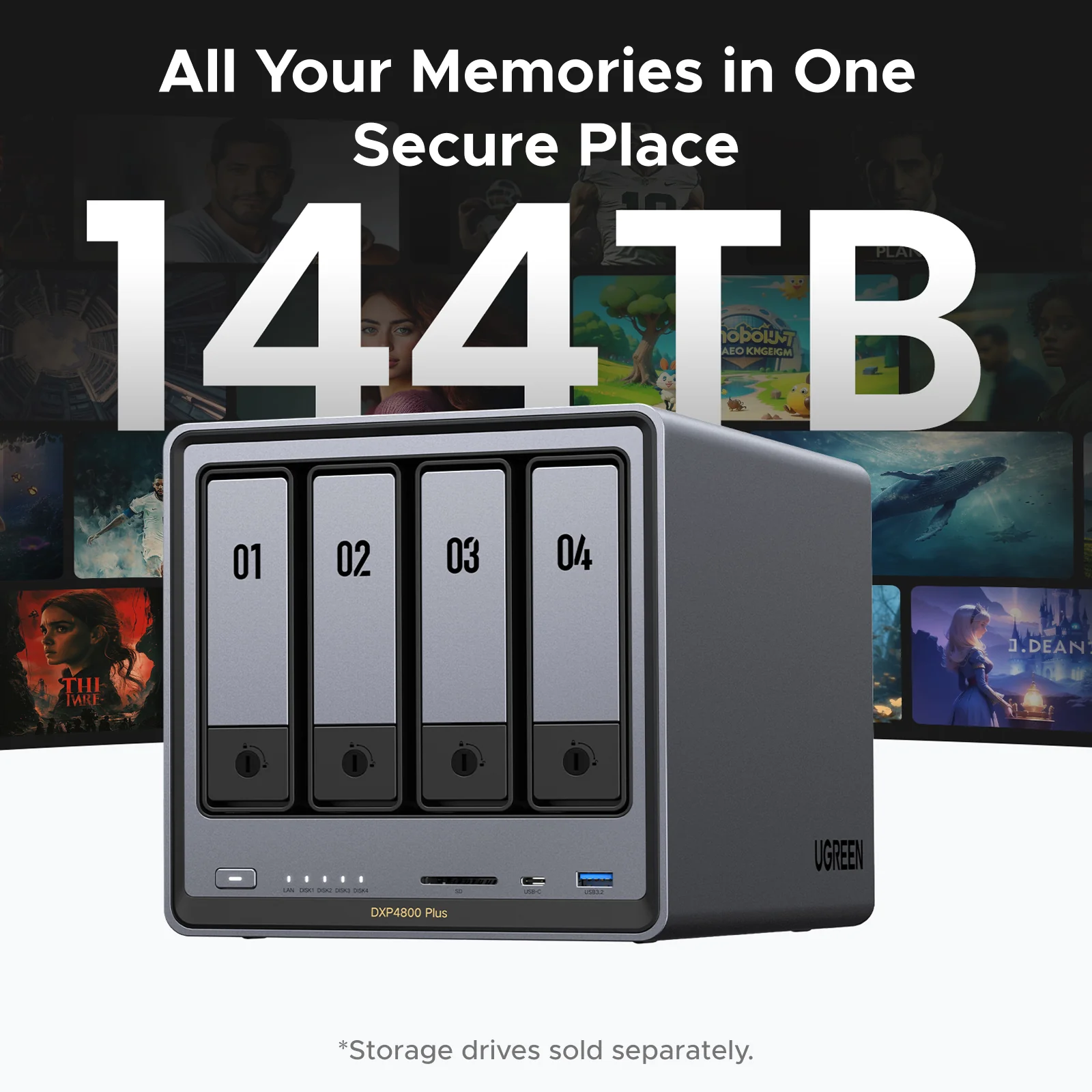 UGREEN NASYNC DXP4800 PLUS NETWORK ATTACHED STORAGE DXP4800 PLUS thumbnail 2