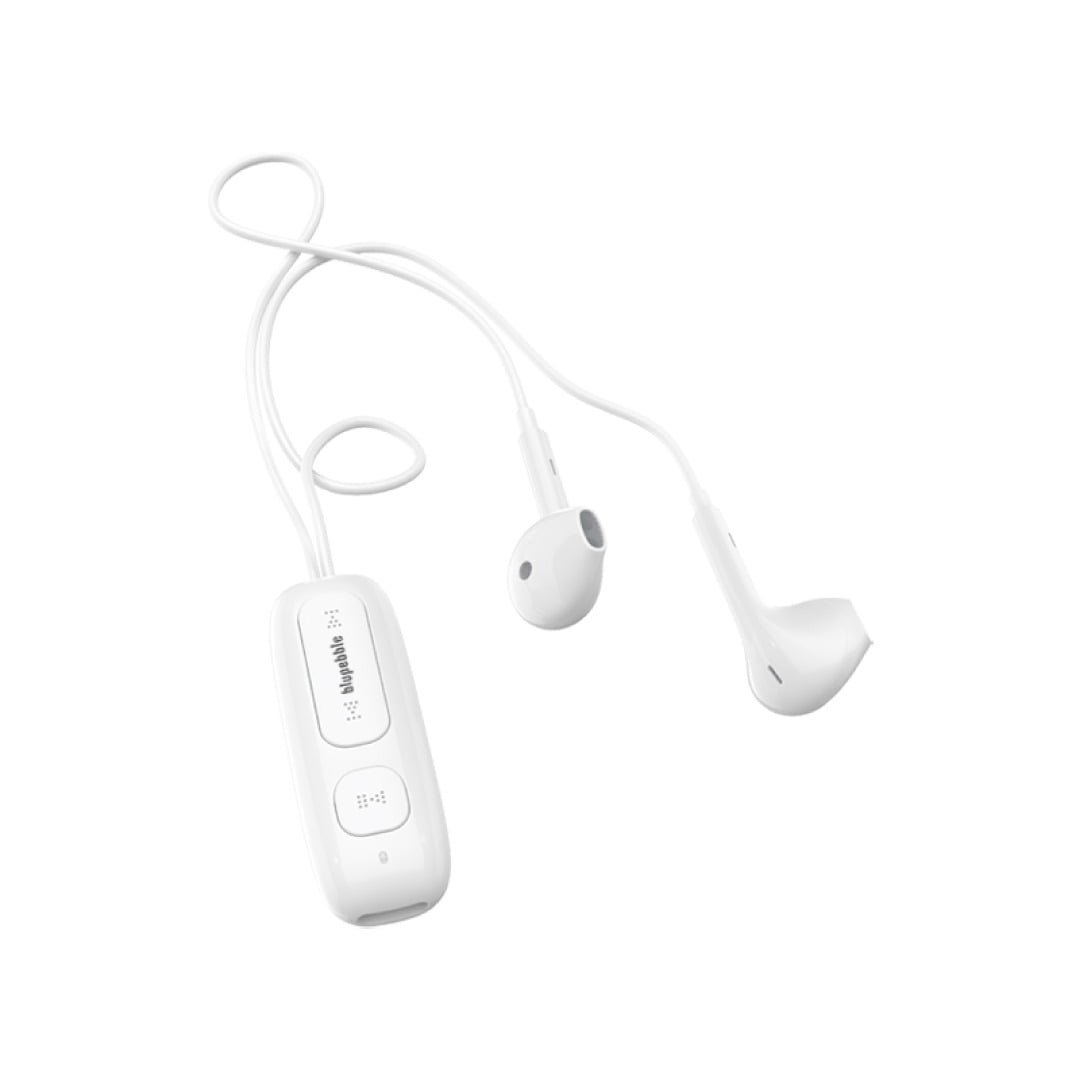 BLUPEBBLE BT CLIP WIRELESS EARPHONE WHITE BP-BTCLIP01-WH thumbnail 2