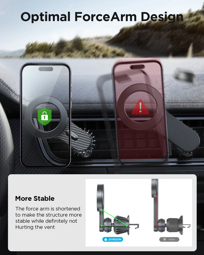 POWEROLOGY SNAPMOUNT MAGSAFE CAR HOLDER BLACK PWS6M09BK thumbnail 4