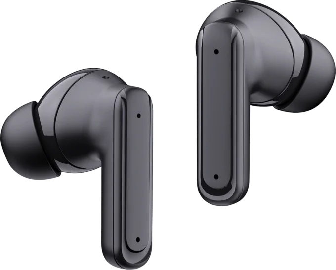 POWERO PLUS LARA ANC TRUE WIRELESS EARBUDS WITH TOUCH DISPLAY BLACK PR-LRBT9224-BK thumbnail 2