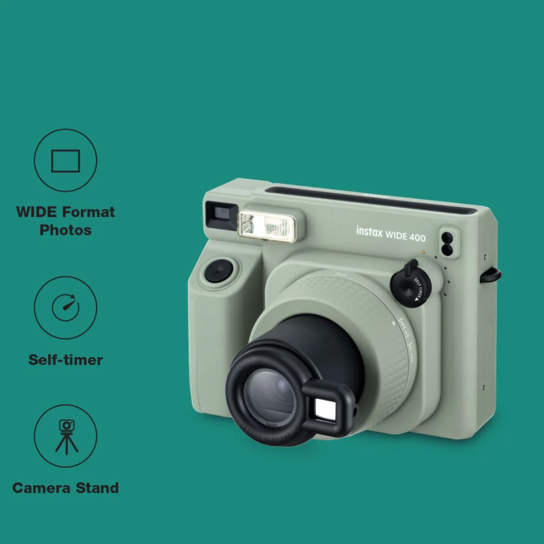 FUJIFILM INSTAX WIDE 400 CAMERA GREEN thumbnail 3