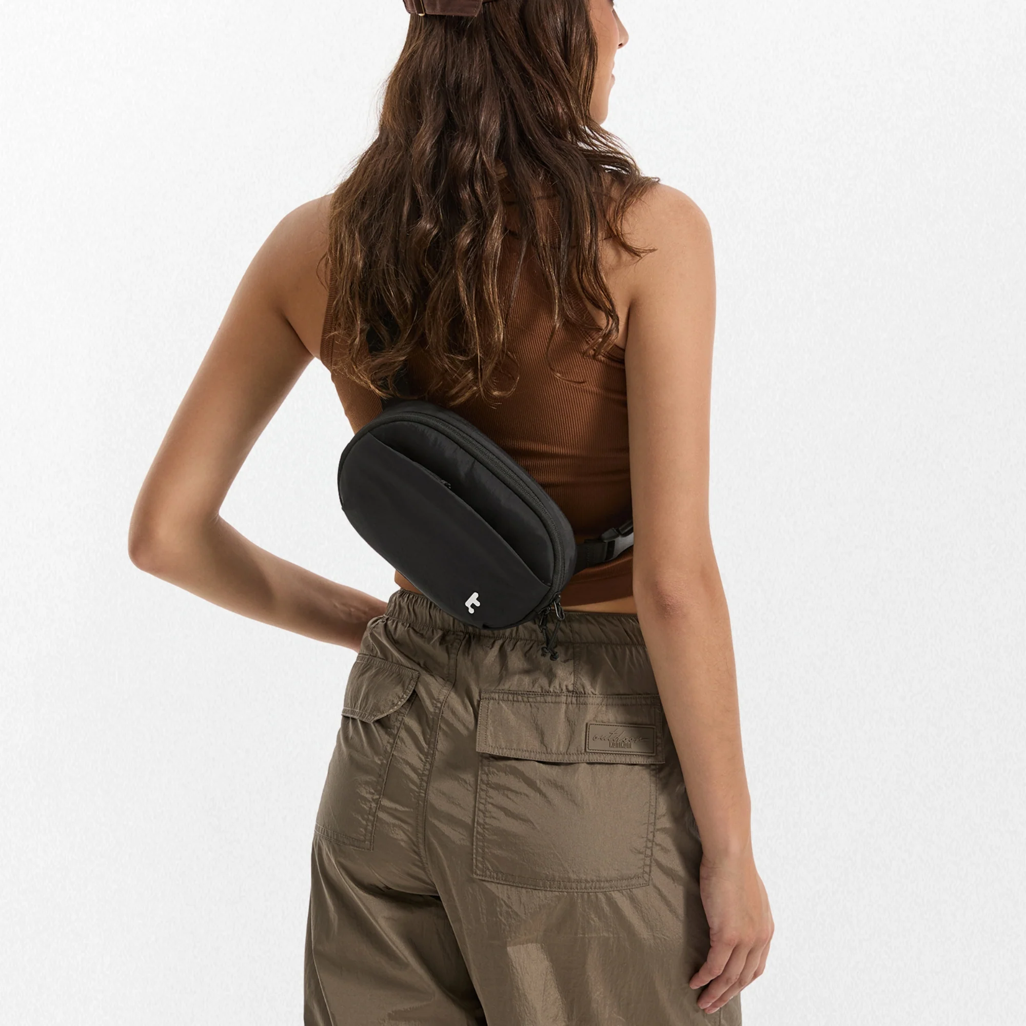 TOMTOC SLINGBEAN T32 BELT BAG BLACK T32S1D1 thumbnail 5